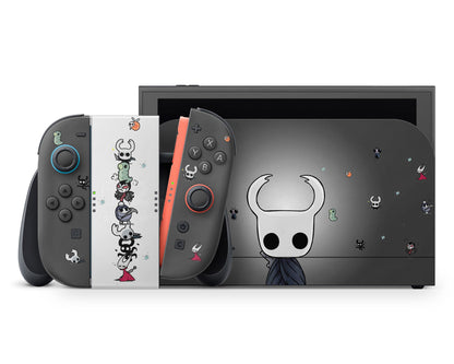 Lux Skins Nintendo Switch 2 Miniture Hollow Knight Full Set +Tempered Glass Skins - Pop culture Hollow Knight Skin