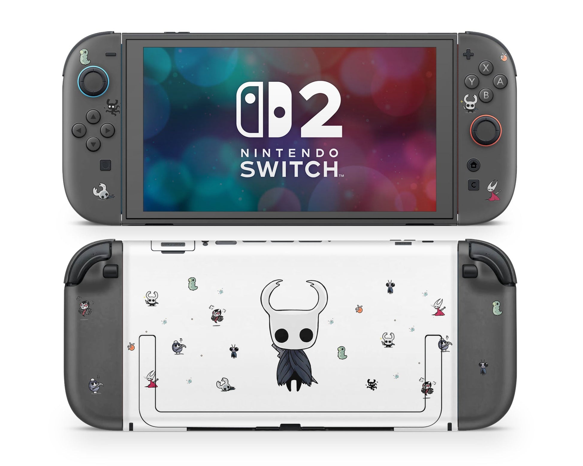 Lux Skins Nintendo Switch 2 Miniture Hollow Knight Joycons Only Skins - Pop culture Hollow Knight Skin