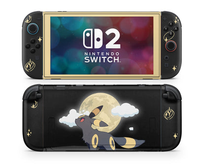 Lux Skins Nintendo Switch 2 Pokemon Umbreon Joycons Only Skins - Pop culture Pokemon Skin