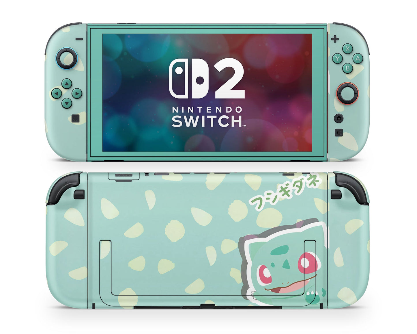 Lux Skins Nintendo Switch 2 Pokemon Bulbasaur Joycons Only Skins - Pop culture Pokemon Skin