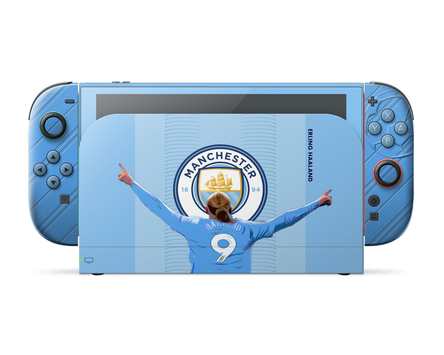 Lux Skins Nintendo Switch 2 Manchester City Haaland Full Set Skins - Sports Soccer Skin