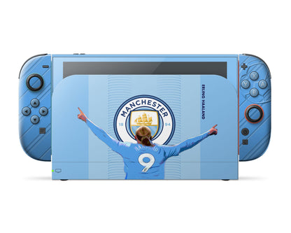 Lux Skins Nintendo Switch 2 Manchester City Haaland Full Set Skins - Sports Soccer Skin