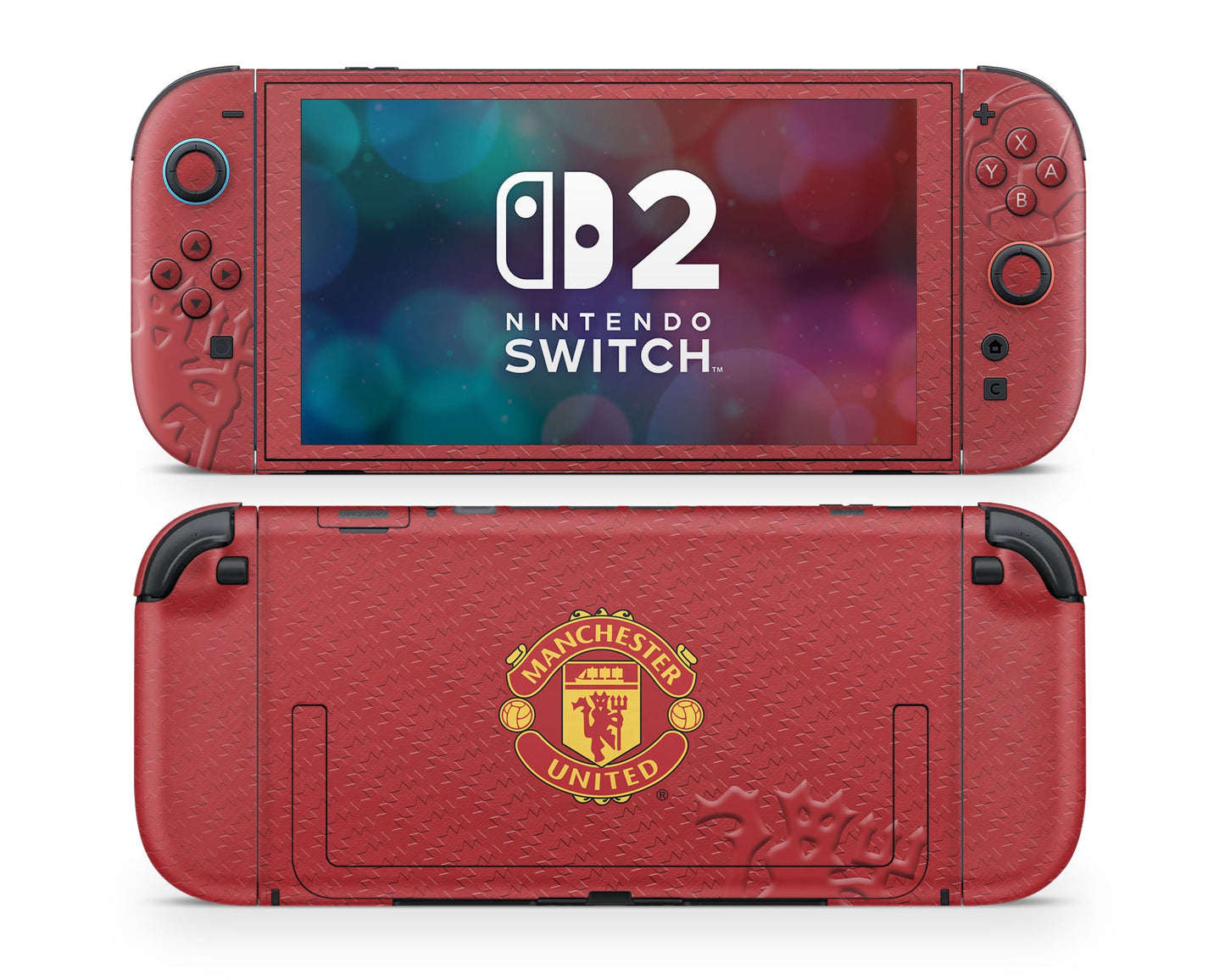 Lux Skins Nintendo Switch 2 Manchester United FC Joycons Only Skins - Sports Soccer Skin