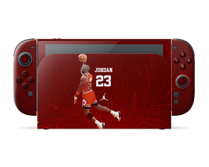 Lux Skins Nintendo Switch 2 NBA Chicago Bulls Michael Jordan Full Set Skins - Sports Basketball Skin