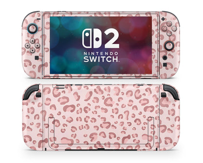Lux Skins Nintendo Switch 2 Pink Leopard Joycons Only Skins - Pattern  Skin