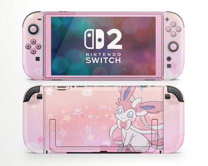 Lux Skins Nintendo Switch 2 Fairy Sylveon Joycons Only Skins - Pop culture Pika Skin