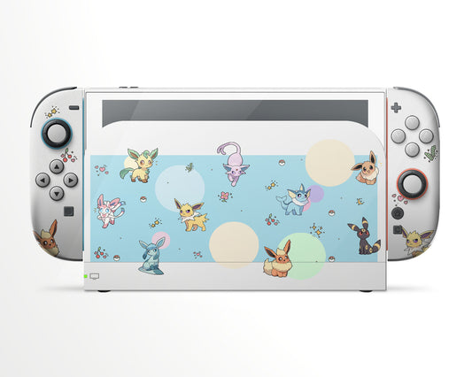 Lux Skins Nintendo Switch 2 Eeveelution Pattern Full Set Skins - Pop culture Pika Skin