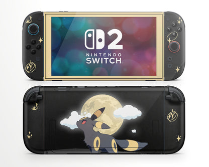 Lux Skins Nintendo Switch 2 Moonlight Umbreon Joycons Only Skins - Pop culture Pika Skin