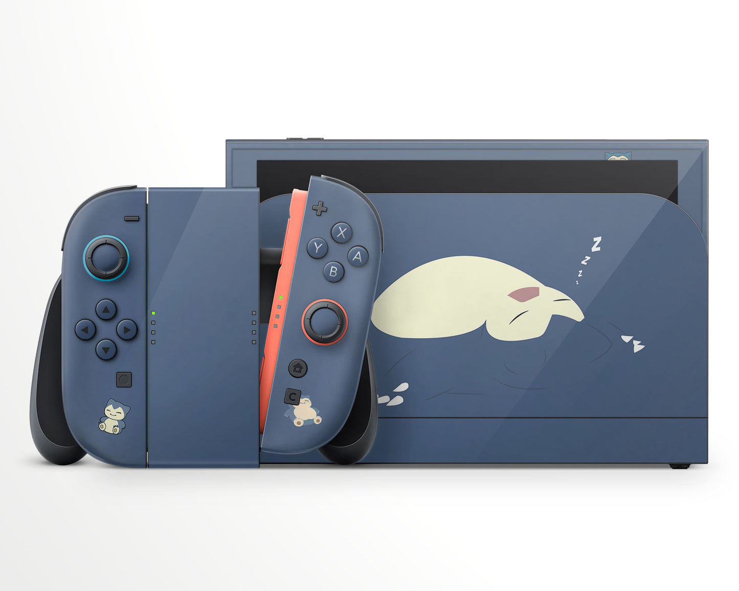 Lux Skins Nintendo Switch 2 Sleeping Snorlax Full Set +Tempered Glass Skins - Pop culture Pika Skin