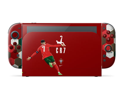 Lux Skins Nintendo Switch 2 Cristiano Ronaldo Full Set Skins - Sports Soccer Skin