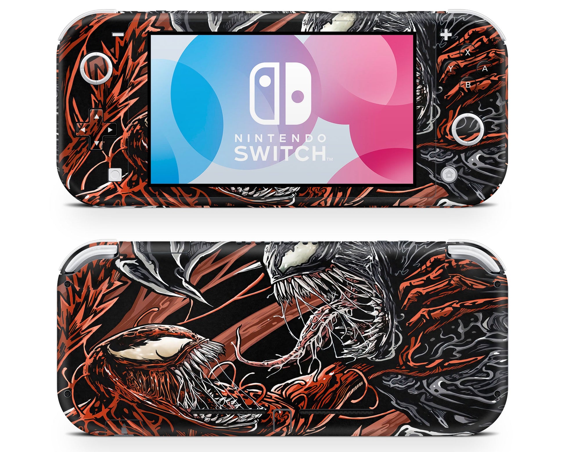 Lux Skins Nintendo Switch Lite Venom vs Carnage Full Set Skins - Pop culture Comics Skin