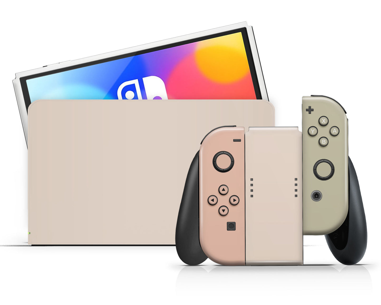 Soft Parisian Garden Nintendo Switch OLED Skin