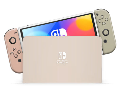 Soft Parisian Garden Nintendo Switch OLED Skin
