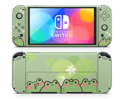 Lux Skins Nintendo Switch OLED Froggy Matcha Joycons Only Skins - Animal  Skin