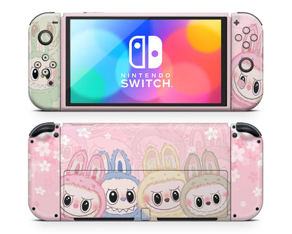 Lux Skins Nintendo Switch OLED Cute Labubu Joycons Only Skins - Pop culture Pattern Skin