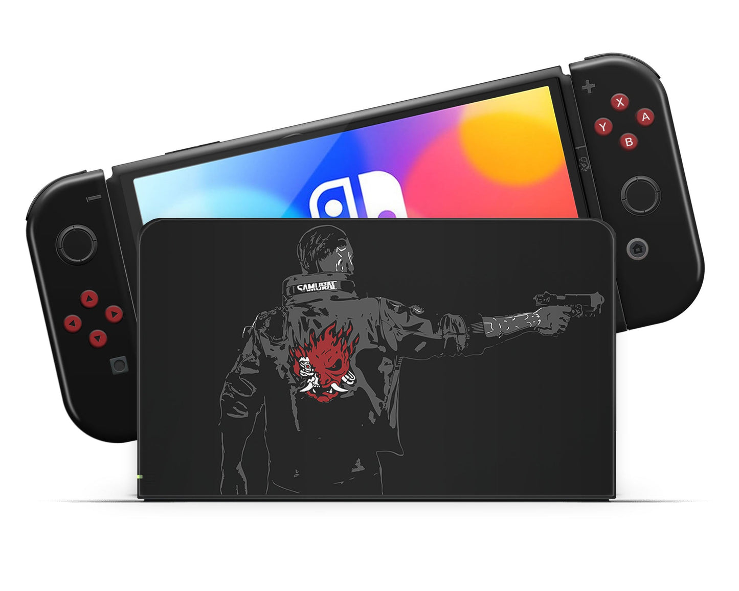 Cyberpunk 2077 Samurai Jacket Nintendo Switch OLED Skin