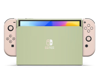 Lux Skins Nintendo Switch OLED Strawberry Matcha Nintendo logo Skins - Pattern Fruits Skin