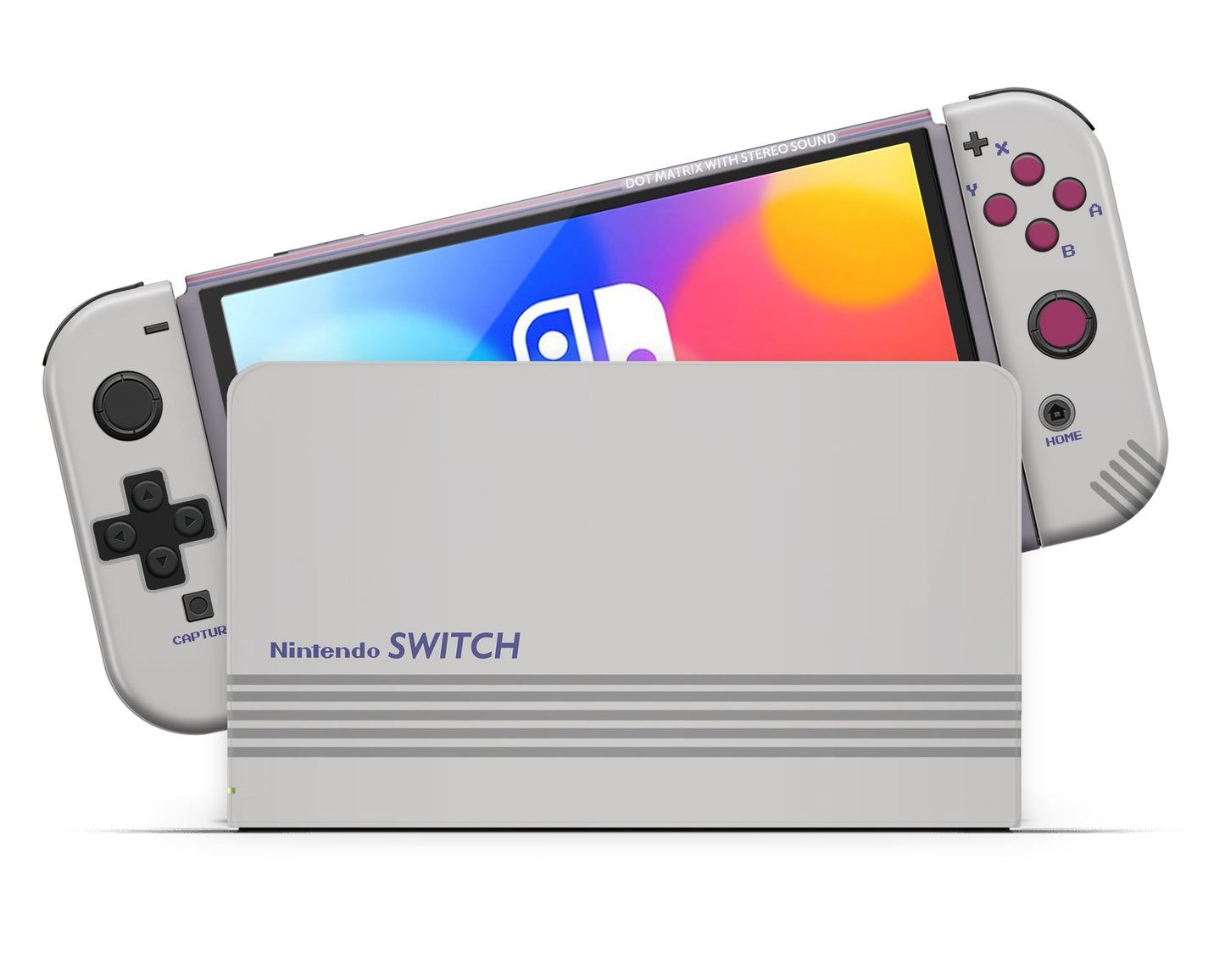 Retro Game Boy Nintendo Switch OLED Skin