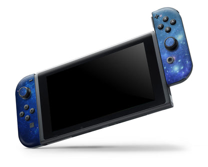 Ethereal Blue Stardust Galaxy Nintendo Switch OLED Skin