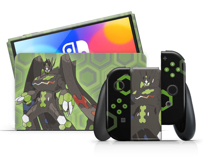 Lux Skins Nintendo Switch OLED Zygarde Minimalist Pokemon Z-A Full Set Skins - Pop culture Pokemon Skin