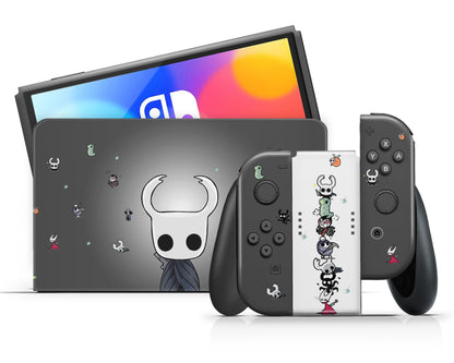 Lux Skins Nintendo Switch OLED Miniture Hollow Knight Full Set Skins - Pop culture Hollow Knight Skin