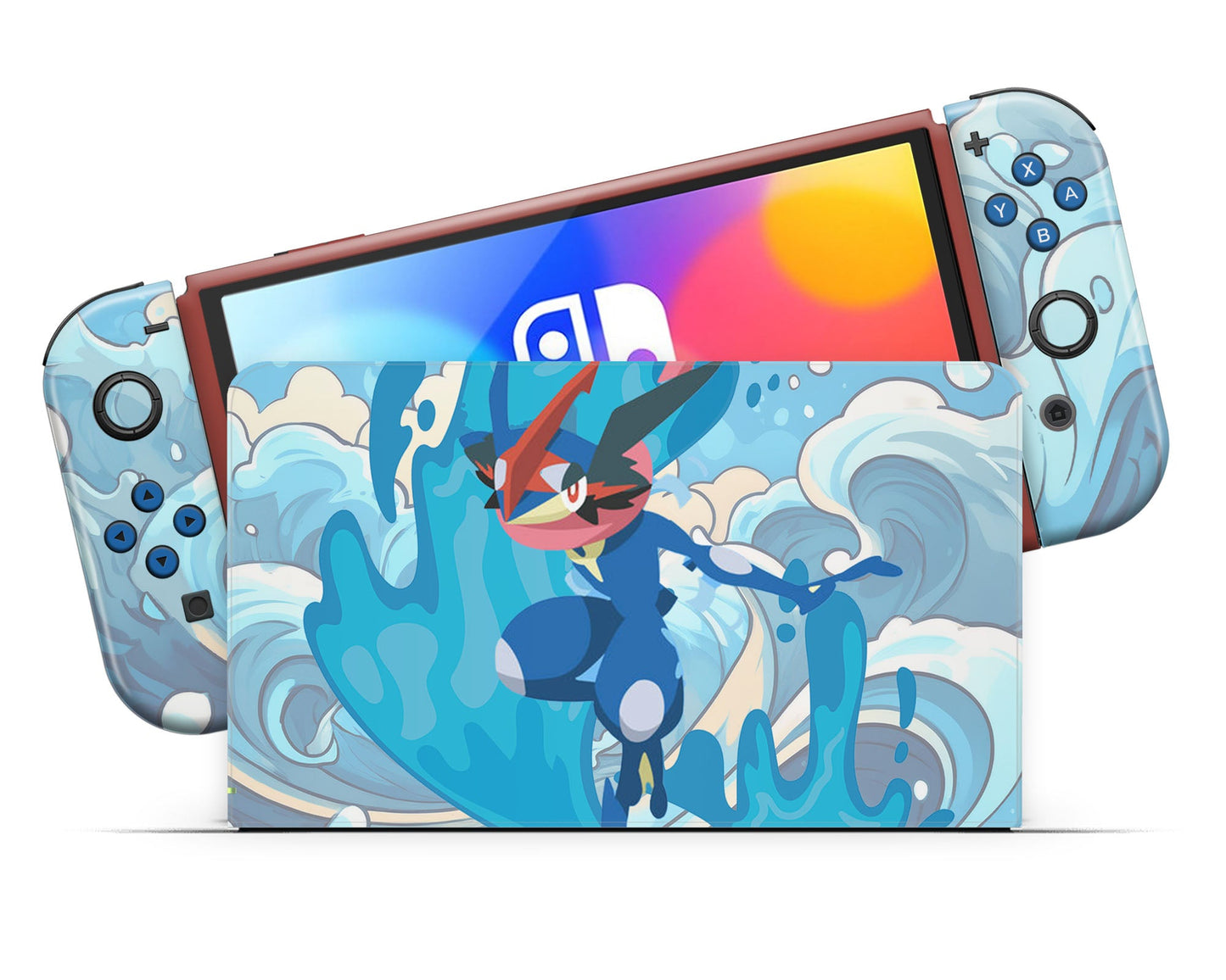 Pokemon Greninja Nintendo Switch OLED Skin