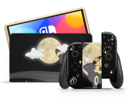 Lux Skins Nintendo Switch OLED Pokemon Umbreon Full Set Skins - Pop culture Pokemon Skin