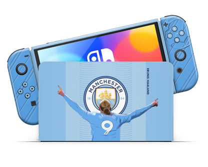 Manchester City Haaland Nintendo Switch OLED Skin