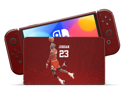 NBA Chicago Bulls Michael Jordan Nintendo Switch OLED Skin