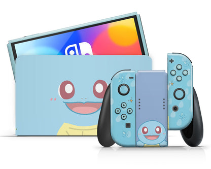 Lux Skins Nintendo Switch OLED Pokemon Squirtle Full Set Skins - Pop culture Pokemon Skin
