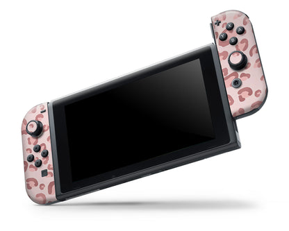 Pink Leopard Nintendo Switch OLED Skin