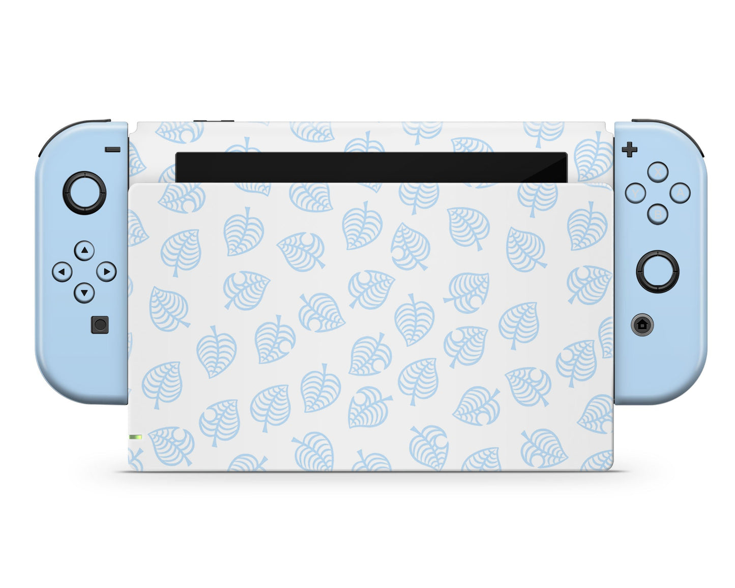 Lux Skins Nintendo Switch Animal Crossing Leaf Blue Joycons Only Skins - Pop culture Animal Crossing Skin