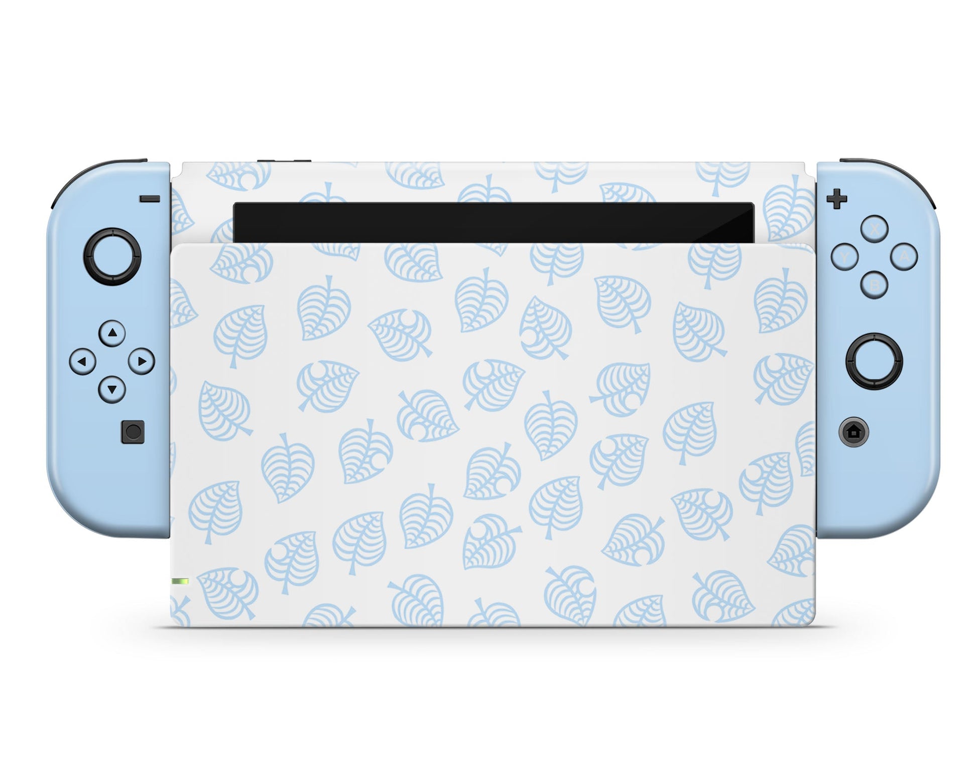 Lux Skins Nintendo Switch Animal Crossing Leaf Blue Joycons Only Skins - Pop culture Animal Crossing Skin