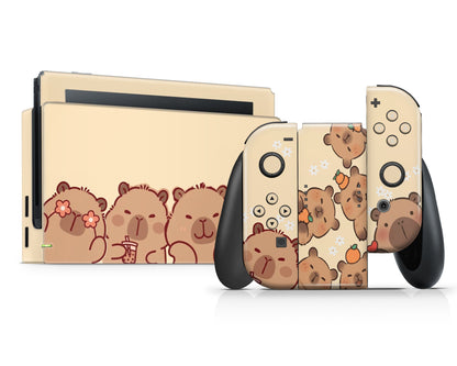 Lux Skins Nintendo Switch Cute Capybara Full Set Skins - Animal  Skin