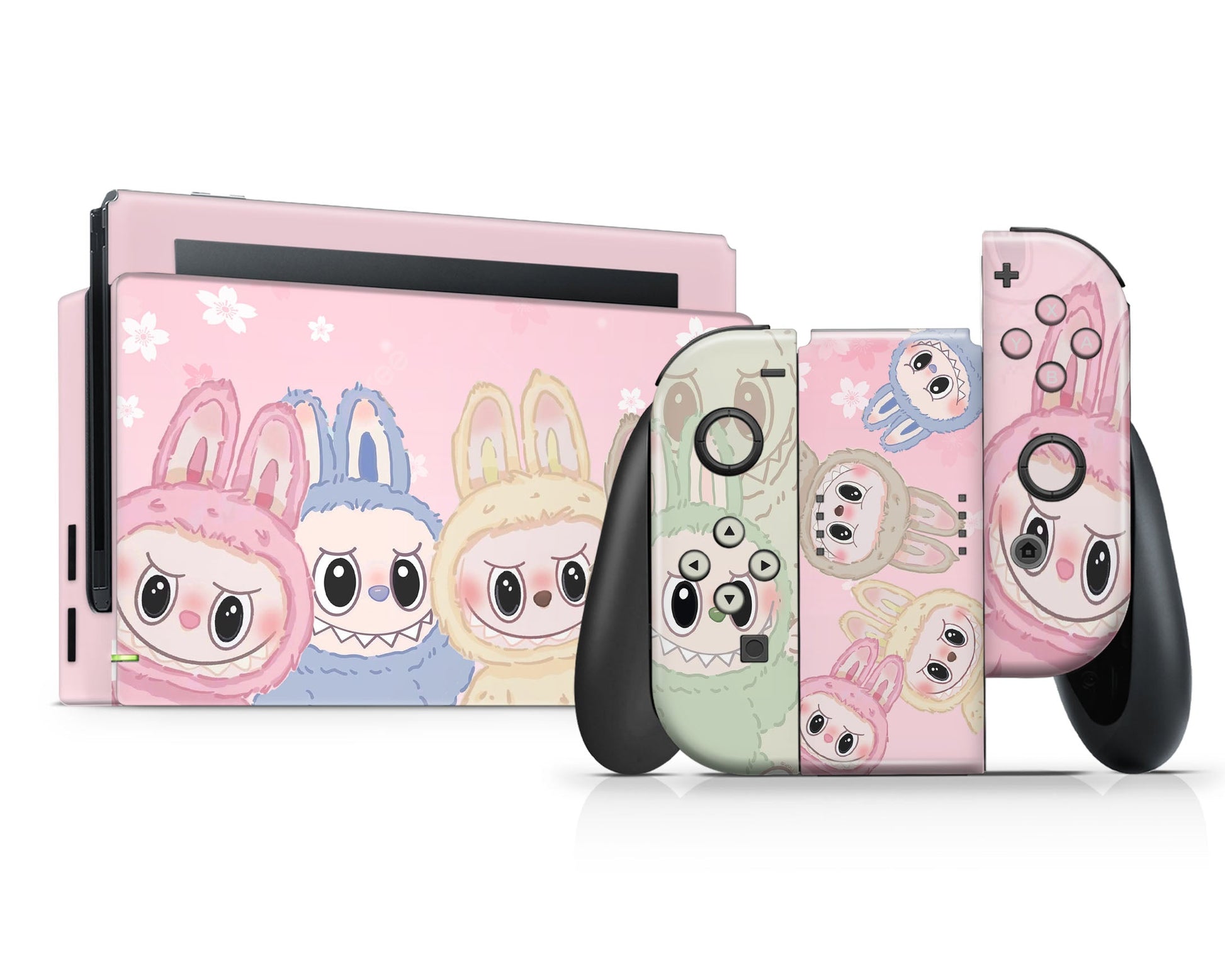 Lux Skins Nintendo Switch Cute Labubu Full Set Skins - Pop culture Pattern Skin