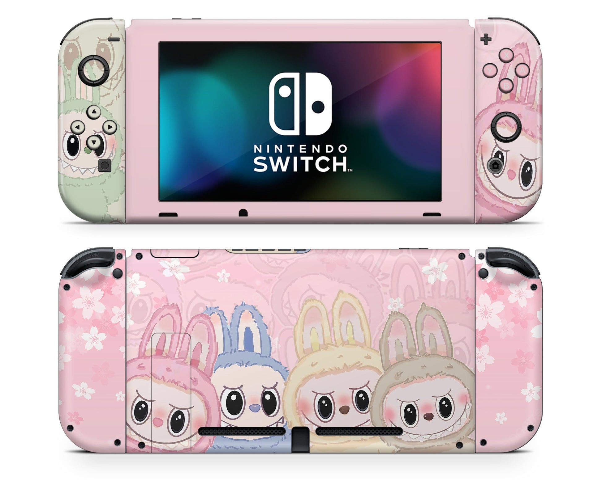 Lux Skins Nintendo Switch Cute Labubu Joycons Only Skins - Pop culture Pattern Skin