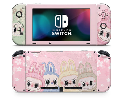 Lux Skins Nintendo Switch Cute Labubu Joycons Only Skins - Pop culture Pattern Skin