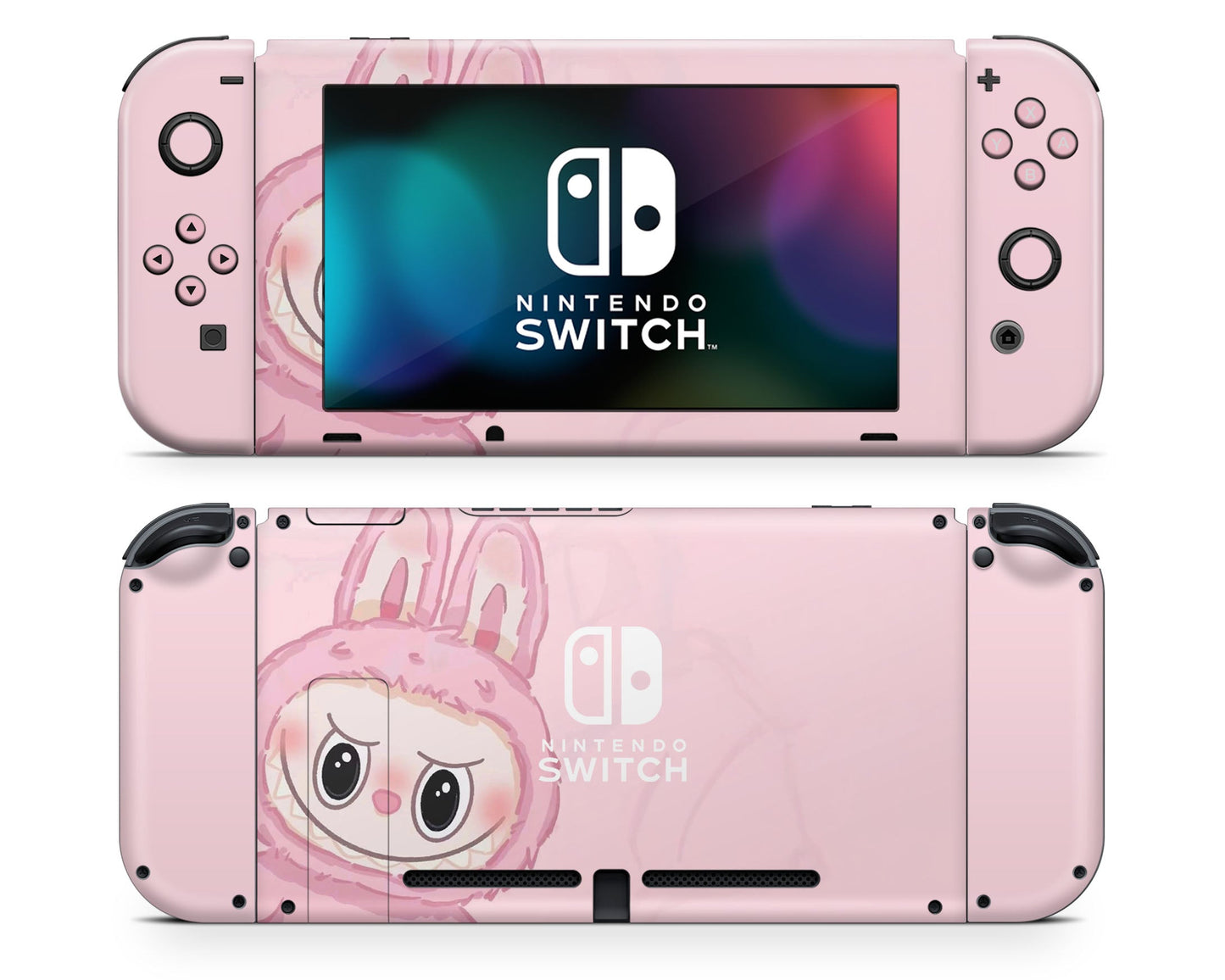 Lux Skins Nintendo Switch Cute Pink Labubu Joycons Only Skins - Pop culture Pattern Skin