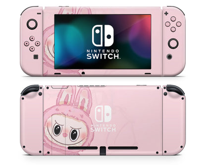 Lux Skins Nintendo Switch Cute Pink Labubu Joycons Only Skins - Pop culture Pattern Skin