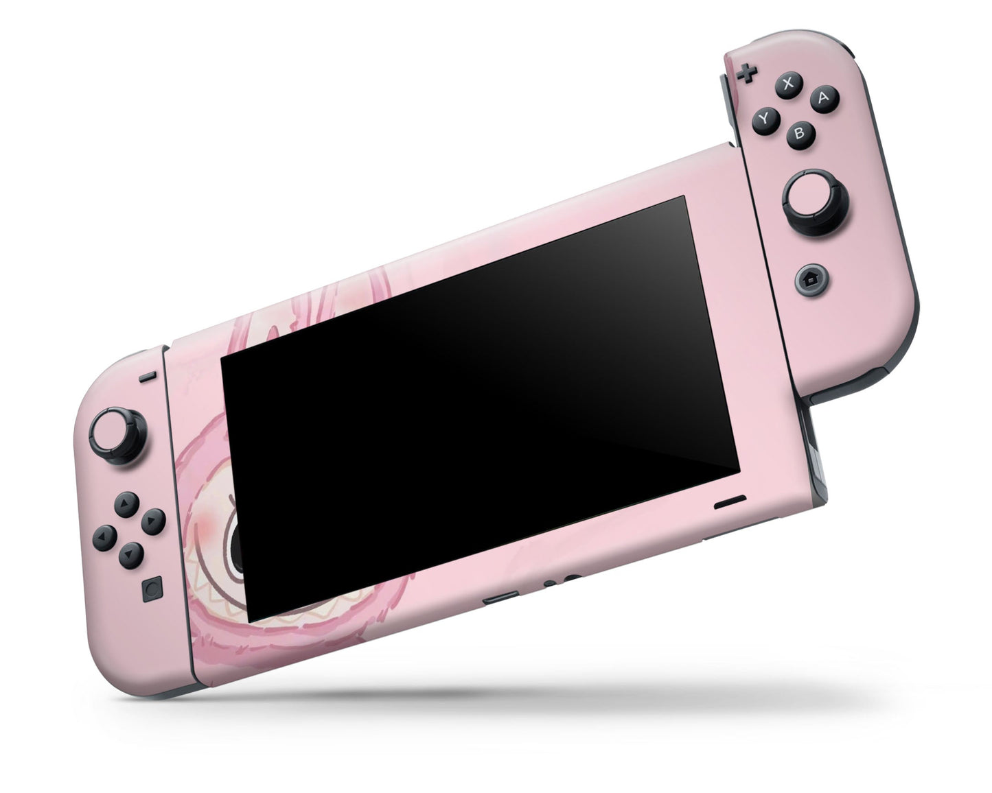 Cute Pink Labubu Nintendo Switch Skin