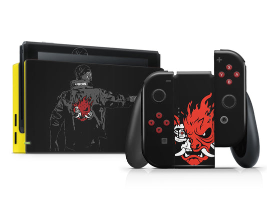 Lux Skins Nintendo Switch Cyberpunk 2077 Samurai Jacket Full Set Skins - Pop culture Cyberpunk Skin