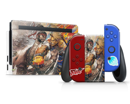 Lux Skins Nintendo Switch Street Fighter Full Set Skins - Pop culture Street Fighter Skin