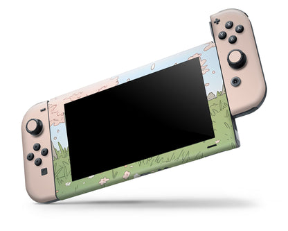 Totoro Pretty Pink Fields Nintendo Switch Skin