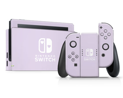 Lux Skins Nintendo Switch Lilac Hearts logo Skins -   Skin