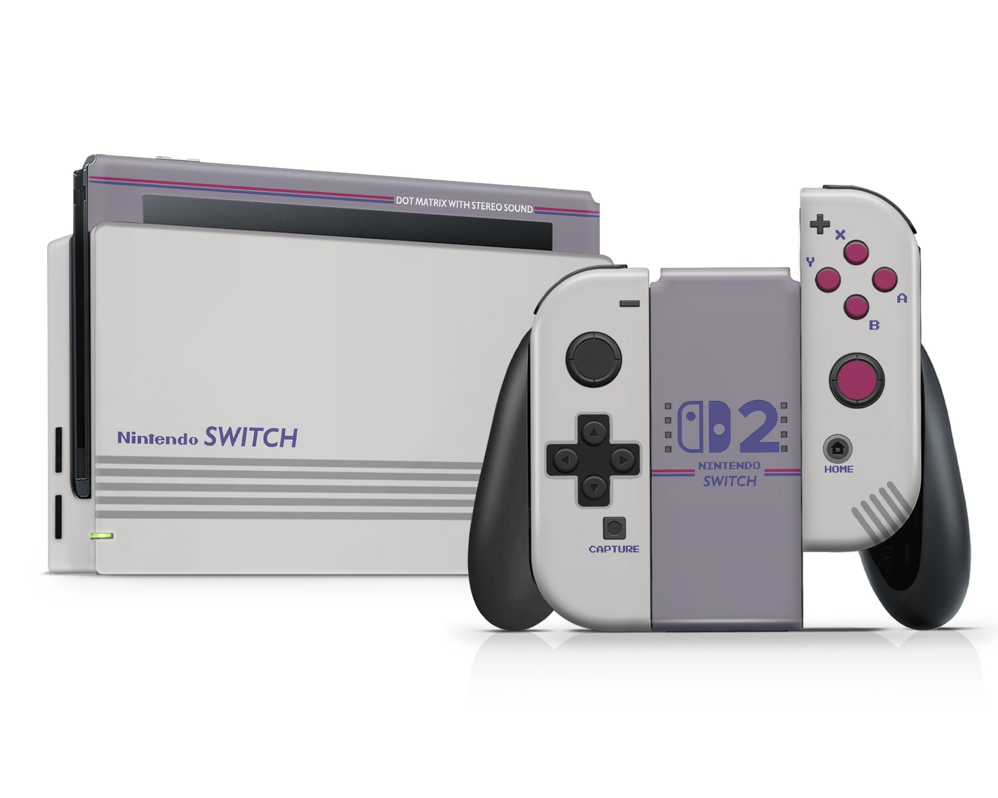 Lux Skins Nintendo Switch Retro Game Boy Full Set Skins - Pop culture Retro Skin