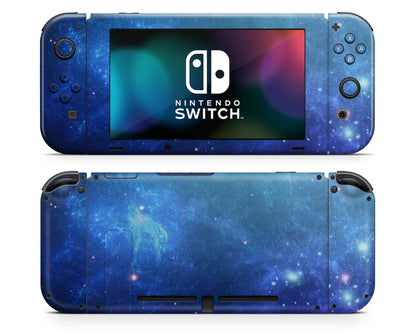 Lux Skins Nintendo Switch Ethereal Blue Stardust Galaxy Joycons Only Skins - Pattern Galaxy Skin