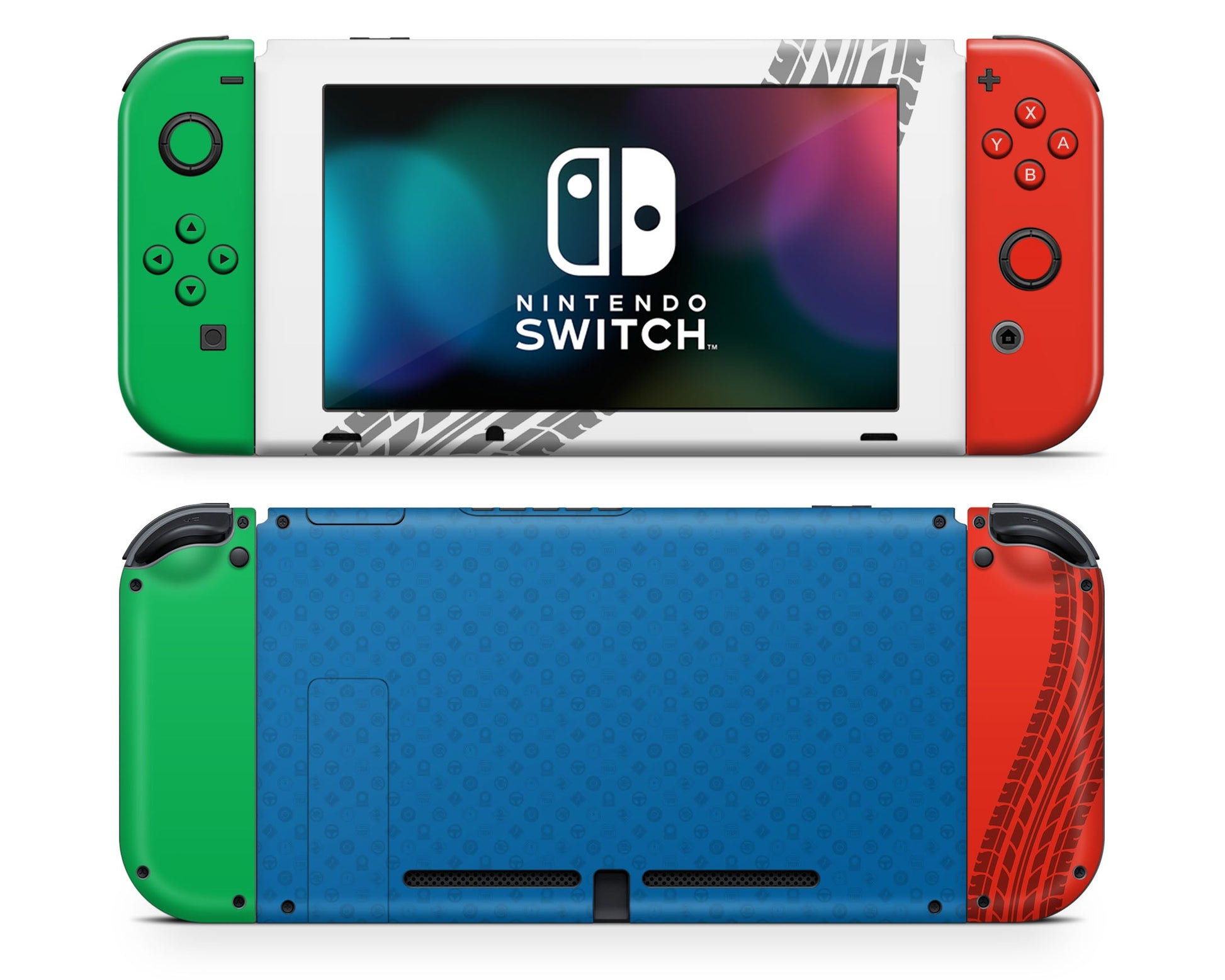 Lux Skins Nintendo Switch Mario Kart World Joycons Only Skins - Pop culture Mario Skin