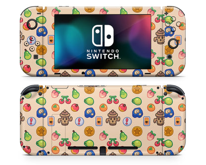 Lux Skins Nintendo Switch Cute Animal Crossing Icons Joycons Only Skins - Pop culture Animal Crossing Skin