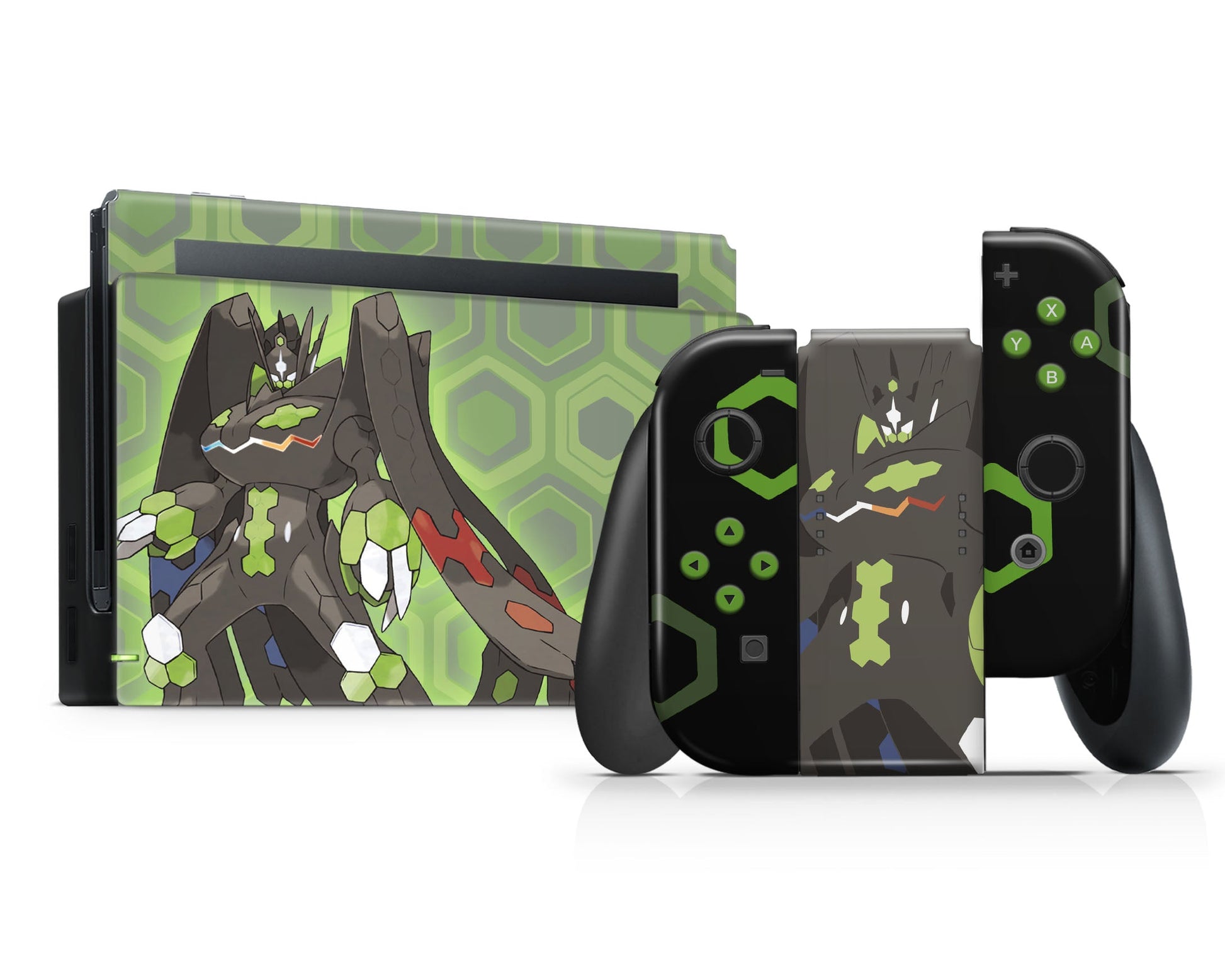 Lux Skins Nintendo Switch Zygarde Minimalist Pokemon Z-A Full Set Skins - Pop culture Pokemon Skin