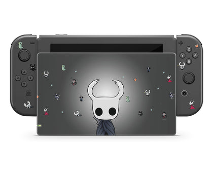Lux Skins Nintendo Switch Miniture Hollow Knight Full Set +Tempered Glass Skins - Pop culture Hollow Knight Skin